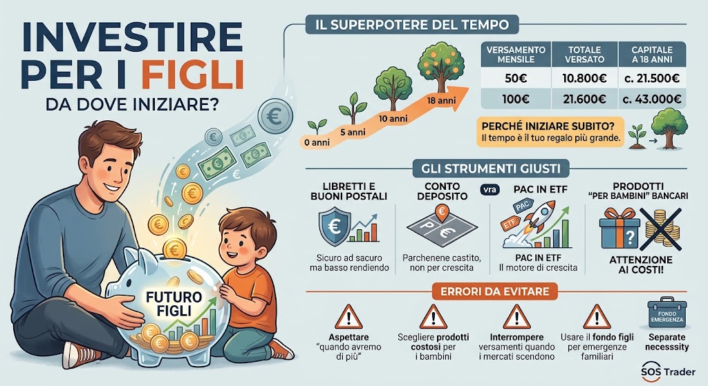 investire per i figli